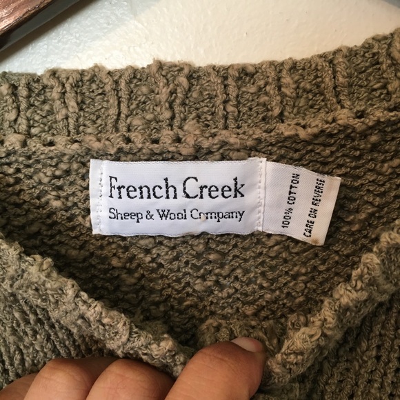 French Creek Wool Cropped Short Sleeve Chunky Sweater *Minor Flaw* - Picture 6 of 9